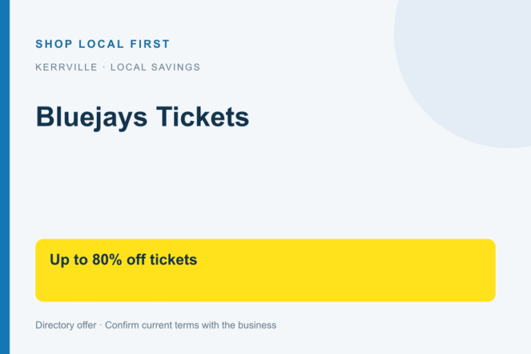 Bluejays Tickets — Shop Local First discount card