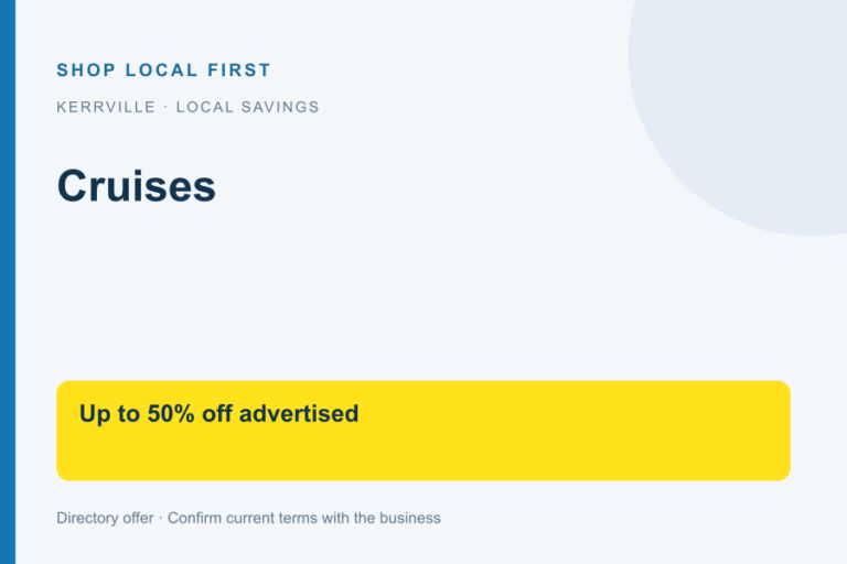 Cruises — Shop Local First discount card