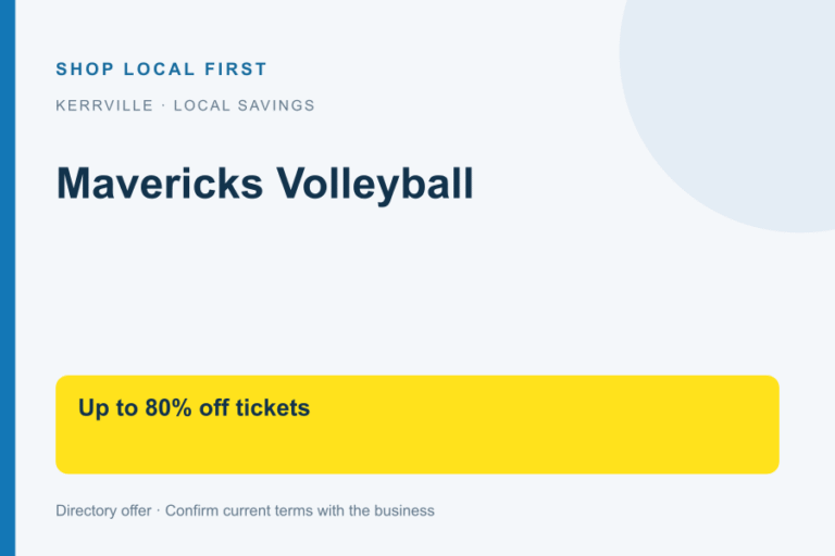 Mavericks Volleyball — Shop Local First discount card